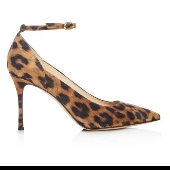 MARION PARKE LEOPARD ANKLE STRAP PUMP - Picture 2 of 10